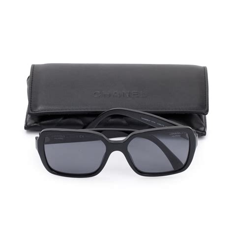 CHANEL Acetate Polarized Square Sunglasses 5408